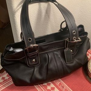 Coach Soho Leather Shoulder Bag Pre-Owned